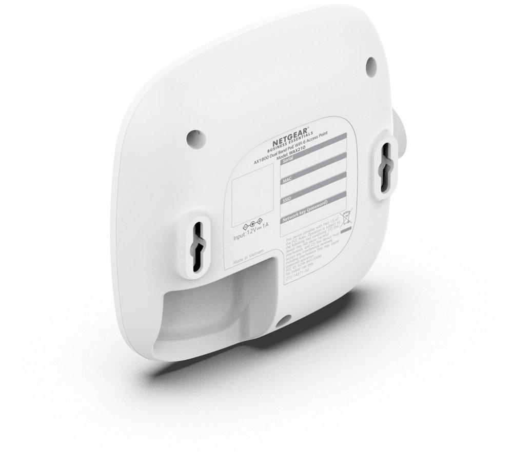 Netgear WAX210 | WiFi 6 Access Point (AX1800) | 1800 Mbit/s | PoE (802.3at) | Inclusief Montagebeugel - 3 Netgear WAX210 | WiFi 6 Access Point (AX1800) | 1800 Mbit/s | PoE (802.3at) | Inclusief Montagebeugel - 3
