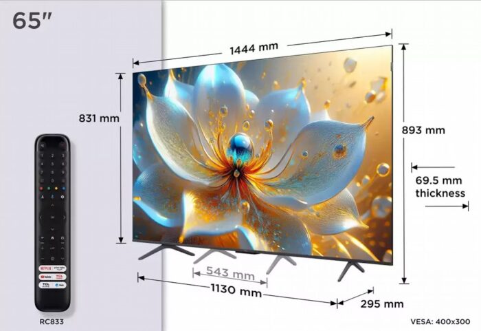 TCL 65T8C | 65" 4K Ultra HD QLED Smart TV | 120Hz | Google TV + Wifi | Dolby Vision | HDMI 2.1 (2025) - 13 TCL 65T8C | 65" 4K Ultra HD QLED Smart TV | 120Hz | Google TV + Wifi | Dolby Vision | HDMI 2.1 (2025) - 13