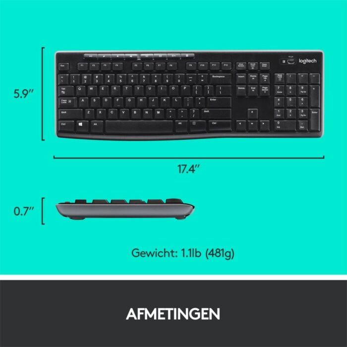 QWERTZ | Logitech MK270 | Draadloze Muis en Toetsenbordcombo | QWERTZ - 10 QWERTZ | Logitech MK270 | Draadloze Muis en Toetsenbordcombo | QWERTZ - 10