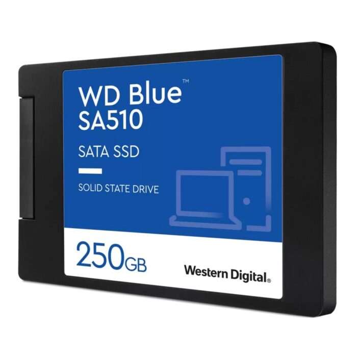 Western Digital Blue SA510 | 250GB SATA SSD | 2.5'' | 555MB/s Lezen | 440MB/s Schrijven - 1 Western Digital Blue SA510 | 250GB SATA SSD | 2.5'' | 555MB/s Lezen | 440MB/s Schrijven - 1