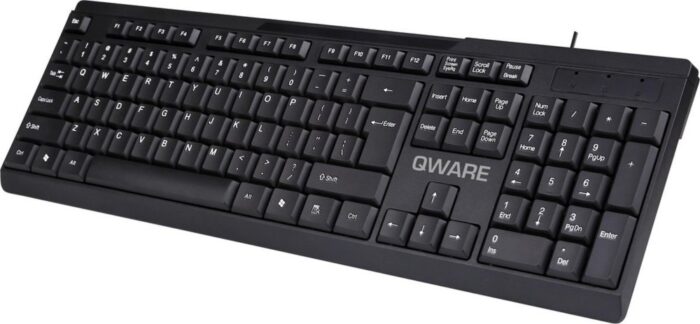 QWARE Wired Keyboard Liverpool Zwart - 1 QWARE Wired Keyboard Liverpool Zwart - 1