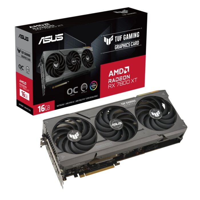 ASUS TUF Gaming Radeon RX 7800 XT OC Edition | 16GB GDDR6 VRAM | Videokaart | GPU | AMD - 13 ASUS TUF Gaming Radeon RX 7800 XT OC Edition | 16GB GDDR6 VRAM | Videokaart | GPU | AMD - 13