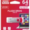 Goodram UTS3 Twister | 64GB USB-A 3.2 Flash Drive | Rood - 1