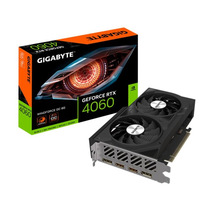 Gigabyte GeForce RTX 4060 Windforce OC | 8GB GDDR6 VRAM | Videokaart | GPU | Nvidia - 0 Gigabyte GeForce RTX 4060 Windforce OC | 8GB GDDR6 VRAM | Videokaart | GPU | Nvidia - 0