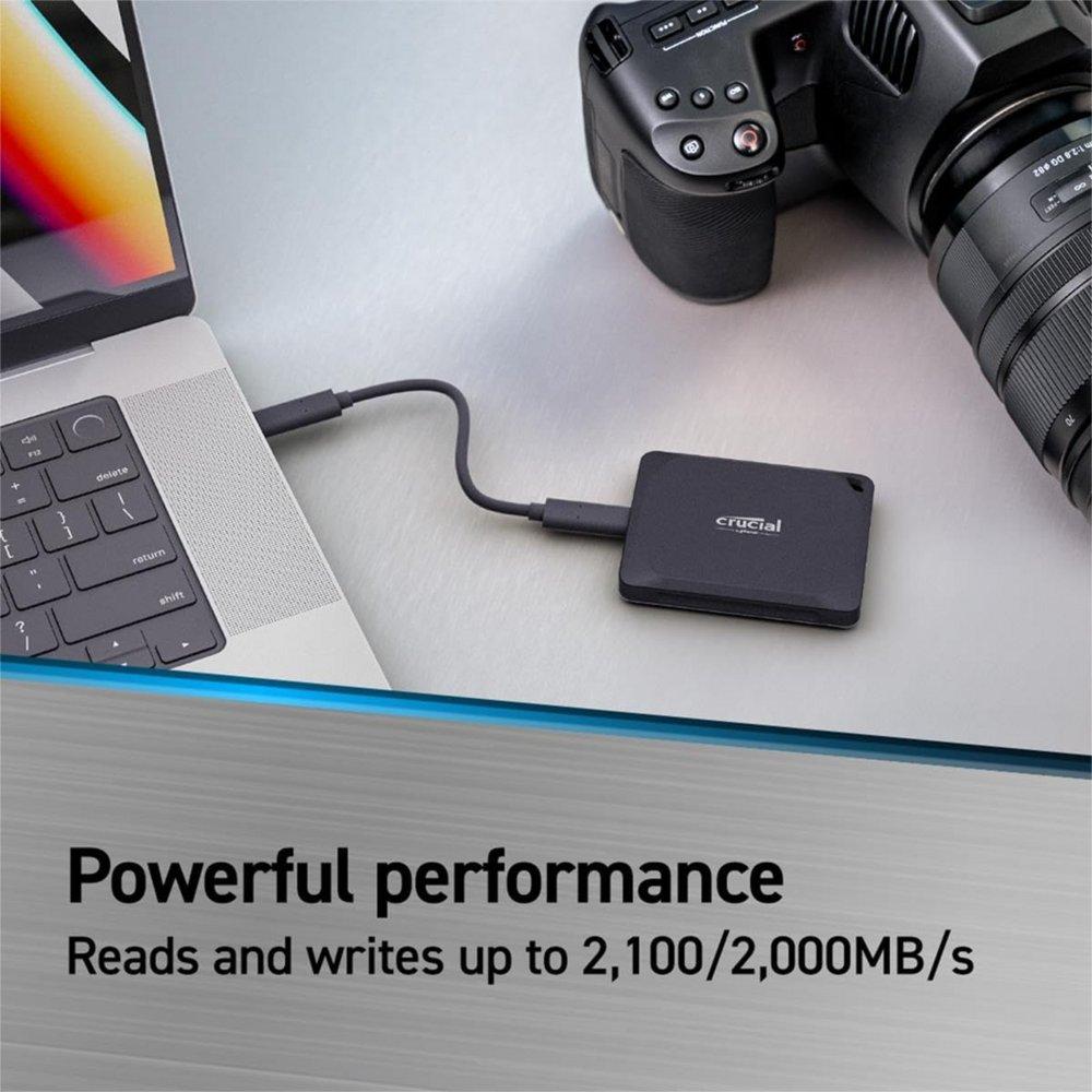Crucial X10 Pro | Externe SSD | 1TB | USB 3.2 Gen 2x2 | 2.100MB/s | IP55 | Zwart | Compact & Robuust - 1 Crucial X10 Pro | Externe SSD | 1TB | USB 3.2 Gen 2x2 | 2.100MB/s | IP55 | Zwart | Compact & Robuust - 1