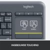 Logitech K400 | Draadloos Toetsenbord met Touchpad | QWERTY - 5