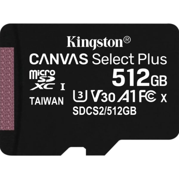 Kingston Canvas Select Plus | SDXC | 512GB | Class 10 | UHS-I U1