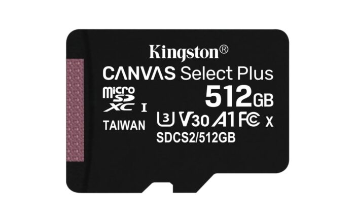 Kingston Canvas Select Plus | SDXC | 512GB | Class 10 | UHS-I U1 - 0 Kingston Canvas Select Plus | SDXC | 512GB | Class 10 | UHS-I U1 - 0