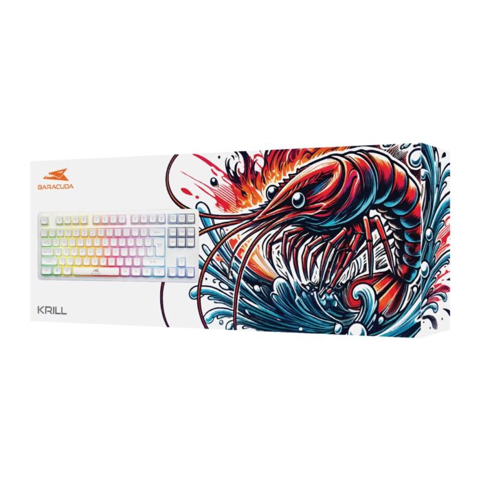 Baracuda KRILL RGB | Tenkeyless Bedraad Gaming Toetsenbord | QWERTY | Wit - 5 Baracuda KRILL RGB | Tenkeyless Bedraad Gaming Toetsenbord | QWERTY | Wit - 5
