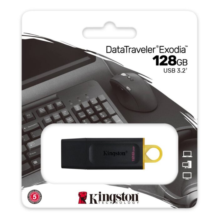Kingston DataTraveler Exodia | 128GB USB-A 3.2 Flash Drive | Zwart - 2 Kingston DataTraveler Exodia | 128GB USB-A 3.2 Flash Drive | Zwart - 2