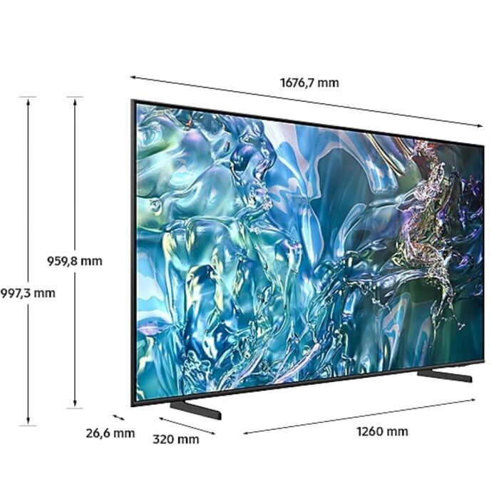 Samsung QE65Q60DAU 65" | 4K Ultra HD QLED Smart TV | Tizen + Wifi | Local Dimming met Sterk Contrast | HDR10+ | 50Hz - 1 Samsung QE65Q60DAU 65" | 4K Ultra HD QLED Smart TV | Tizen + Wifi | Local Dimming met Sterk Contrast | HDR10+ | 50Hz - 1