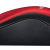Logitech M185 | Draadloze Muis | Links- en Rechtshandig | RF | 1000 DPI | Zwart/Rood - 3