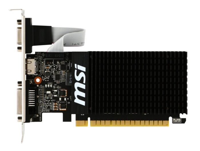 MSI GeForce GT 710 2GD3H | 2GB GDDR3 VRAM | Low Profile | Videokaart | GPU | Nvidia - 0