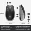 Logitech M190 | Draadloze Muis | Links- en Rechtshandig | RF | 1000 DPI | Grijs - 7