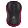 Logitech M185 | Draadloze Muis | Links- en Rechtshandig | RF | 1000 DPI | Zwart/Rood - 1