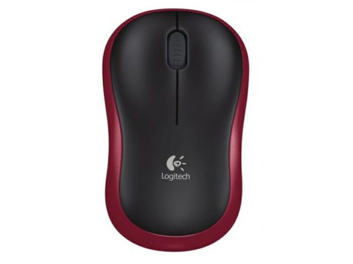 Logitech M185 | Draadloze Muis | Links- en Rechtshandig | RF | 1000 DPI | Zwart/Rood - 1 Logitech M185 | Draadloze Muis | Links- en Rechtshandig | RF | 1000 DPI | Zwart/Rood - 1