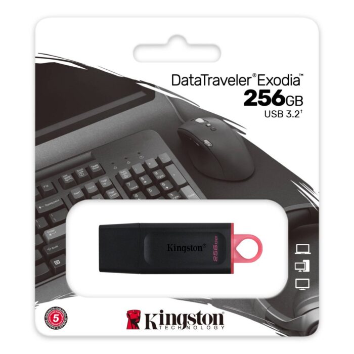 Kingston DataTraveler Exodia | 256GB USB-A 3.2 Flash Drive | Zwart - 2 Kingston DataTraveler Exodia | 256GB USB-A 3.2 Flash Drive | Zwart - 2