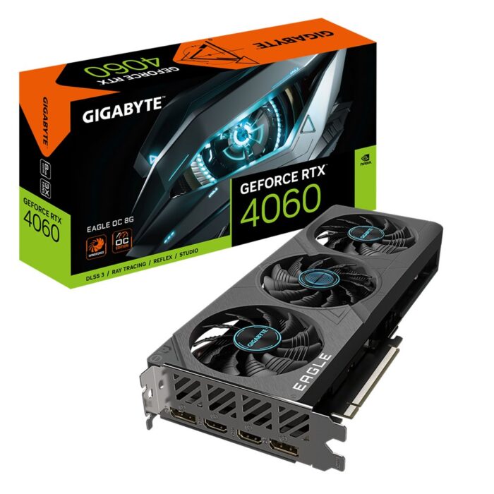 Gigabyte EAGLE GeForce RTX 4060 OC | 8GB GDDR6 | Videokaart | GPU | Nvidia - 0 Gigabyte EAGLE GeForce RTX 4060 OC | 8GB GDDR6 | Videokaart | GPU | Nvidia - 0
