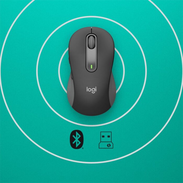 Logitech Signature M650 for Business | Draadloze Muis | Rechtshandig | RF + Bluetooth | 4000 DPI | Grafiet - 2 Logitech Signature M650 for Business | Draadloze Muis | Rechtshandig | RF + Bluetooth | 4000 DPI | Grafiet - 2