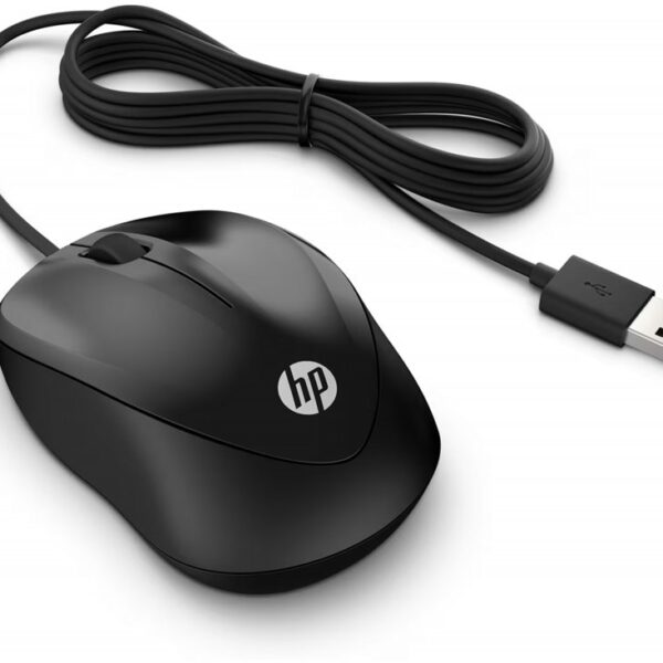 HP 1000 | Bekabelde Muis | Links- en Rechtshandig | 1000 DPI | Zwart