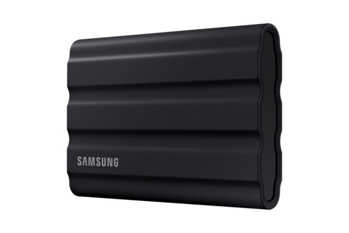 Samsung T7 Shield | Externe SSD | 2TB | USB 3.2 Gen2 | 1.050MB/s Lezen | 1.000MB/s Schrijven | Zwart Samsung T7 Shield | Externe SSD | 2TB | USB 3.2 Gen2 | 1.050MB/s Lezen | 1.000MB/s Schrijven | Zwart