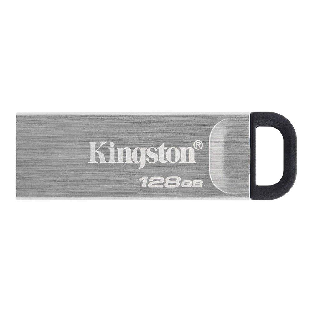 Kingston DataTraveler Kyson | 128GB USB-A 3.2 Flash Drive | Zilver - 1 Kingston DataTraveler Kyson | 128GB USB-A 3.2 Flash Drive | Zilver - 1