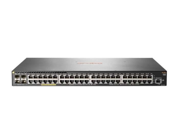 HPE Aruba 2930F 48G PoE+ 4SFP+ | Refurbished Silver L3 Managed Switch | 48x Gigabit PoE+ | 4x SFP+ | 370W PoE Budget | 1U Rackmount | Grijs - 0 HPE Aruba 2930F 48G PoE+ 4SFP+ | Refurbished Silver L3 Managed Switch | 48x Gigabit PoE+ | 4x SFP+ | 370W PoE Budget | 1U Rackmount | Grijs - 0