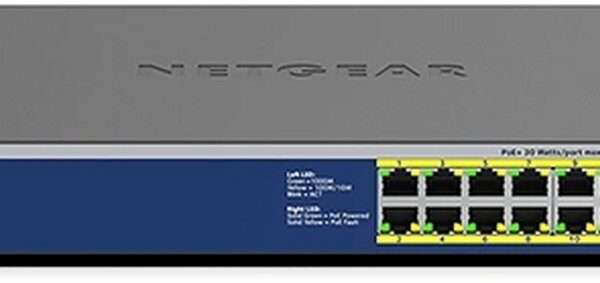 GS516PP-100EUS | 16-poorts Gigabit Unmanaged PoE+ Switch | 260W PoE-vermogen | Plug-and-play