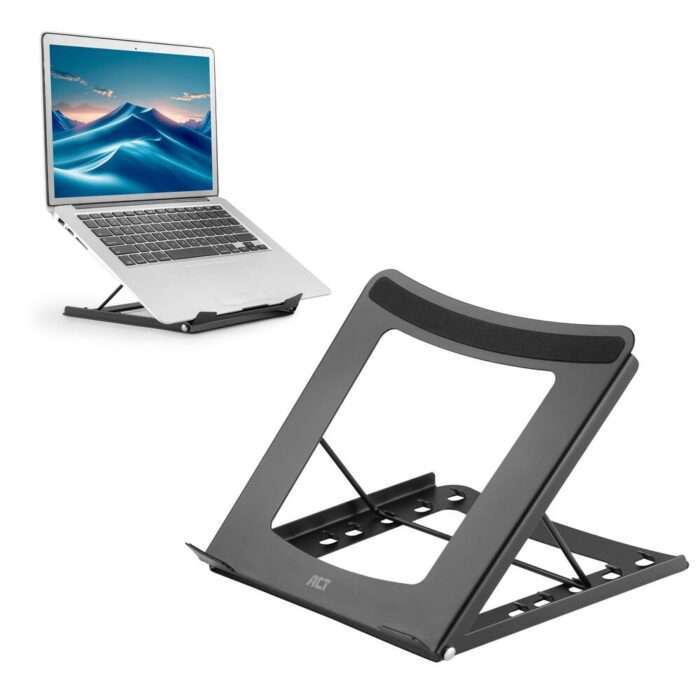 ACT Laptopstandaard 15.6" | Inklapbaar | Verstelbaar in 5 Hoogtestanden - 0 ACT Laptopstandaard 15.6" | Inklapbaar | Verstelbaar in 5 Hoogtestanden - 0
