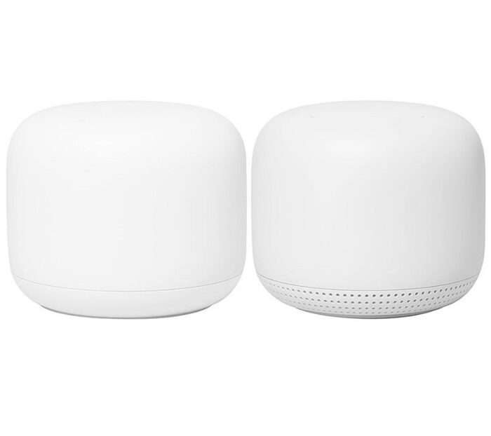 Google Nest Wifi (2‑pack) | Wifi 5 | Mesh Wifi-systeem | Gigabit Ethernet | Dual-band (2,4 GHz / 5 GHz) | ~2200 Mbit/s - 0 Google Nest Wifi (2‑pack) | Wifi 5 | Mesh Wifi-systeem | Gigabit Ethernet | Dual-band (2,4 GHz / 5 GHz) | ~2200 Mbit/s - 0
