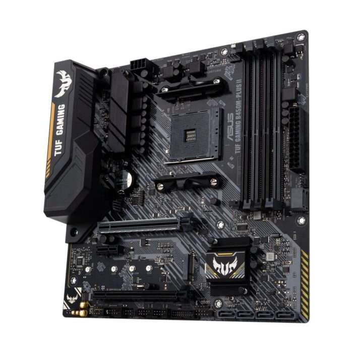 ASUS TUF Gaming B450M-Plus II | Socket AM4 | AMD B450 | 4xDDR4 | Micro-ATX | Moederbord - 2 ASUS TUF Gaming B450M-Plus II | Socket AM4 | AMD B450 | 4xDDR4 | Micro-ATX | Moederbord - 2