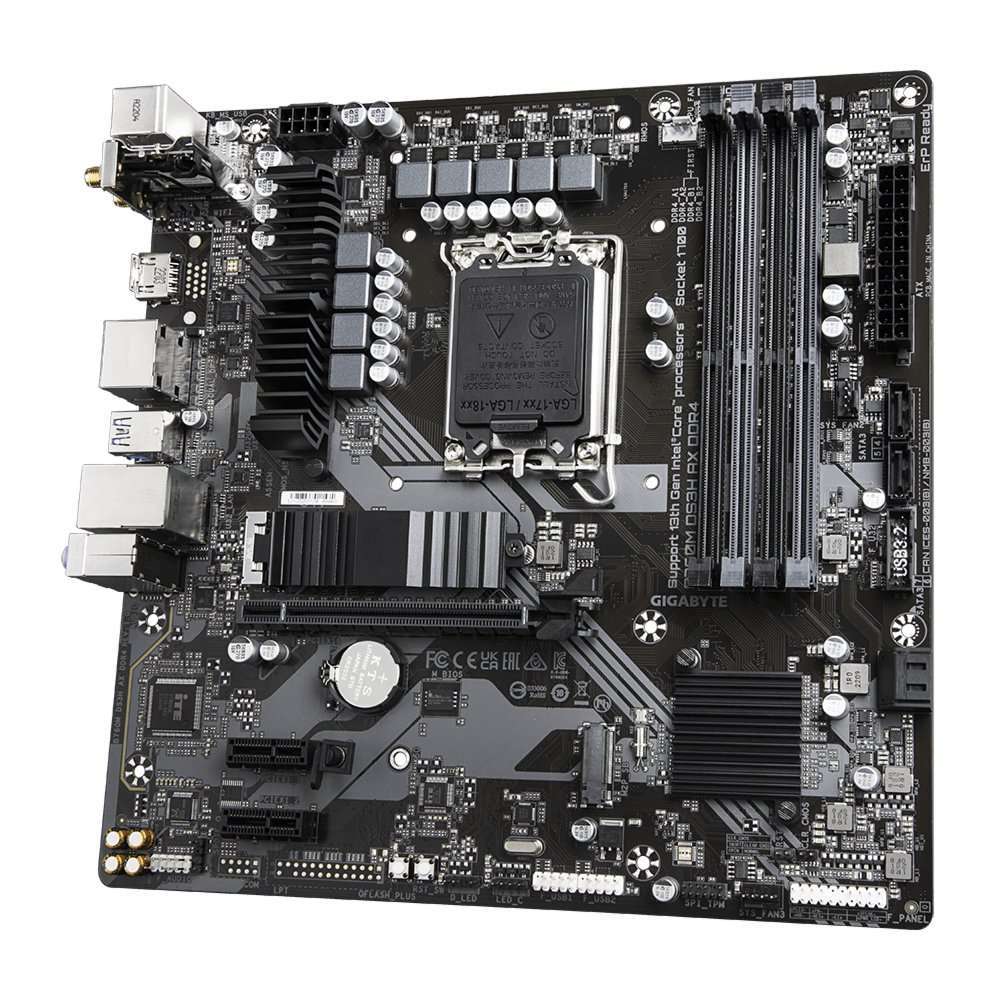 Gigabyte B760M DS3H AX DDR4 | Socket LGA 1700 | Intel B760 | 4xDDR4 | Micro-ATX | Moederbord - 1 Gigabyte B760M DS3H AX DDR4 | Socket LGA 1700 | Intel B760 | 4xDDR4 | Micro-ATX | Moederbord - 1
