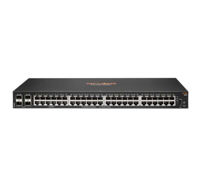 Aruba 6000 48G 4SFP | Managed L3 Switch | 48x Gigabit Ethernet | 4x SFP | 1U Rackmount - 0