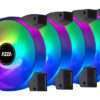 Azza Hurricane II RGB 4 Pack | 120mm Case Fans - 0