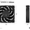 be quiet! Silent Wings 4 | 120mm Behuizingsventilator | Zwart | Single Pack (1 stuk) - 4