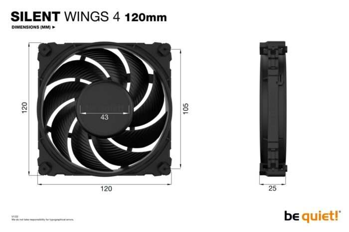 be quiet! Silent Wings 4 | 120mm Behuizingsventilator | Zwart | Single Pack (1 stuk) - 4 be quiet! Silent Wings 4 | 120mm Behuizingsventilator | Zwart | Single Pack (1 stuk) - 4