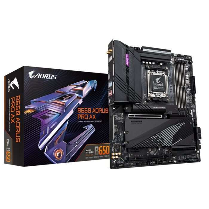 Gigabyte B650 AORUS PRO AX | Socket AM5 | AMD B650 | 4xDDR5 | ATX | Moederbord | RENEWED - 5 Gigabyte B650 AORUS PRO AX | Socket AM5 | AMD B650 | 4xDDR5 | ATX | Moederbord | RENEWED - 5