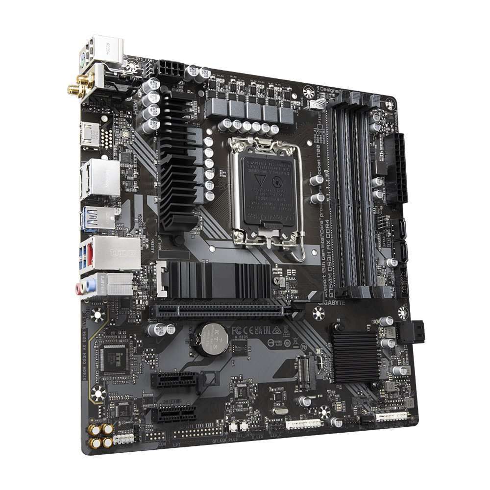 Gigabyte B760M DS3H AX DDR4 | Socket LGA 1700 | Intel B760 | 4xDDR4 | Micro-ATX | Moederbord - 2 Gigabyte B760M DS3H AX DDR4 | Socket LGA 1700 | Intel B760 | 4xDDR4 | Micro-ATX | Moederbord - 2