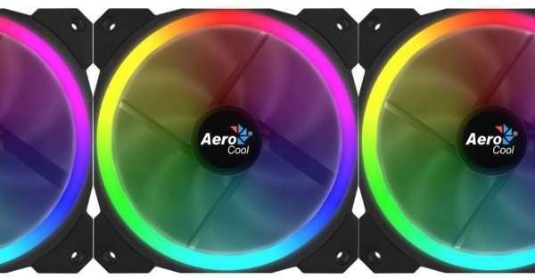 Aerocool Orbit RC ARGB 3 Pack | 120mm Case Fans met Remote Control