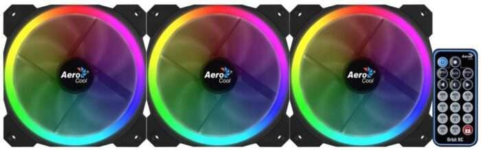 Aerocool Orbit RC ARGB 3 Pack | 120mm Case Fans met Remote Control - 0 Aerocool Orbit RC ARGB 3 Pack | 120mm Case Fans met Remote Control - 0