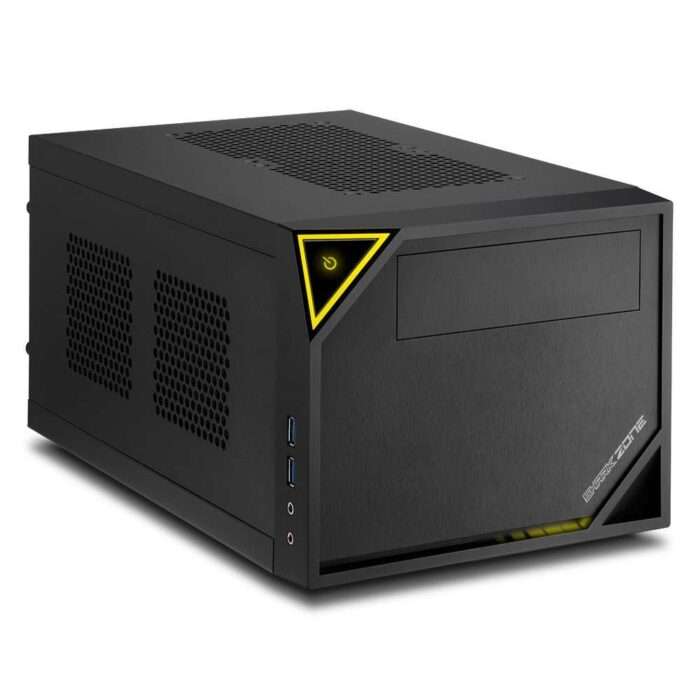 Sharkoon Shark Zone C10 | Mini-ITX Case | Zwart/Geel - 1 Sharkoon Shark Zone C10 | Mini-ITX Case | Zwart/Geel - 1