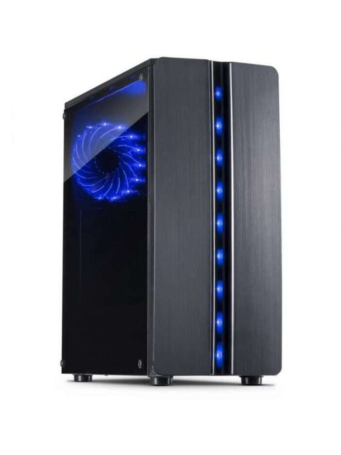 Inter-Tech Thunder Blue Light | Midi Tower Case | Zwart | RENEWED - 0 Inter-Tech Thunder Blue Light | Midi Tower Case | Zwart | RENEWED - 0