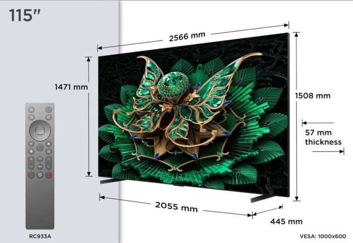 TCL 115C7K | 115" 4K Ultra HD QD-MiniLED | 120Hz | Google TV | HDMI 2.1 | Dolby Vision IQ | Smart TV - 2 TCL 115C7K | 115" 4K Ultra HD QD-MiniLED | 120Hz | Google TV | HDMI 2.1 | Dolby Vision IQ | Smart TV - 2