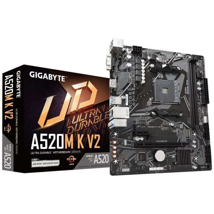 Gigabyte A520M-K V2 | Socket AM4 | AMD A520 | 2xDDR4 | Micro-ATX | Moederbord - 4 Gigabyte A520M-K V2 | Socket AM4 | AMD A520 | 2xDDR4 | Micro-ATX | Moederbord - 4
