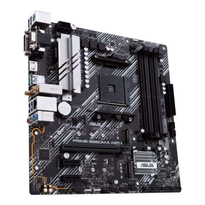 ASUS PRIME B550M-A WIFI II | Socket AM4 | AMD B550 | 4xDDR4 | Micro-Atx | Moederbord - 2 ASUS PRIME B550M-A WIFI II | Socket AM4 | AMD B550 | 4xDDR4 | Micro-Atx | Moederbord - 2