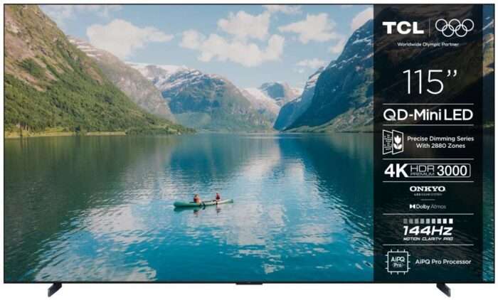 TCL 115C7K | 115" 4K Ultra HD QD-MiniLED | 120Hz | Google TV | HDMI 2.1 | Dolby Vision IQ | Smart TV - 0