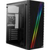 Aerocool Streak | MicroATX/Mini-ITX Behuizing | RGB Frontpaneel | USB 3.2 & 2x USB 2.0 - 0