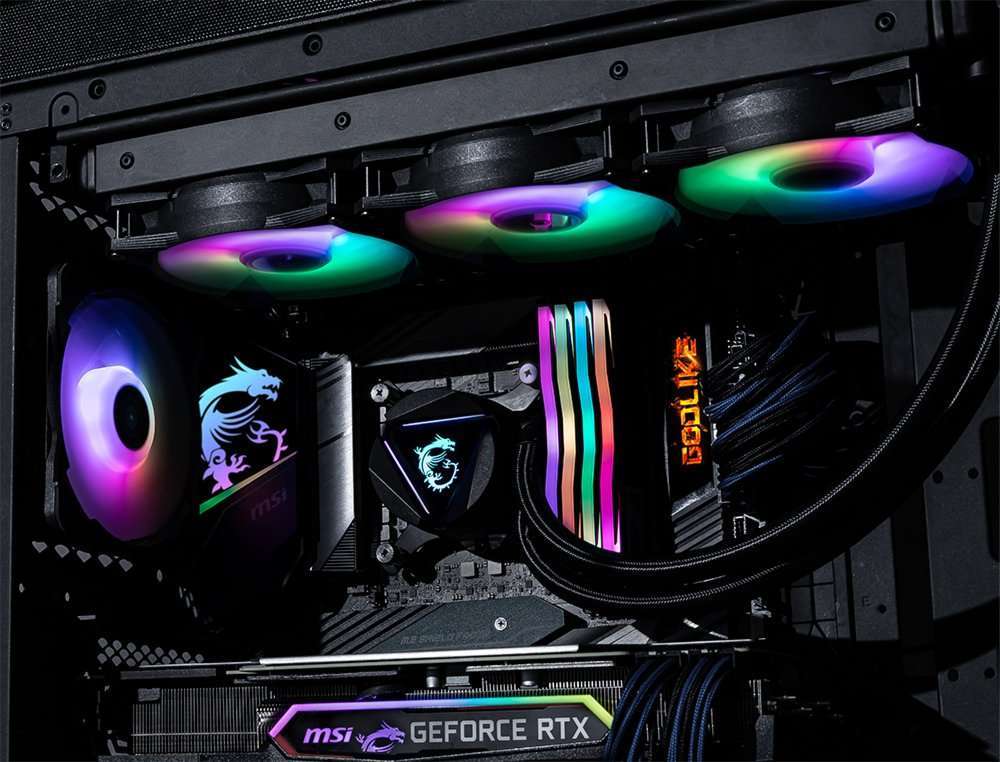 MSI MAG CoreLiquid 360R V2 | 360mm All-in-One CPU Waterkoeler | RGB | Zwart - 3 MSI MAG CoreLiquid 360R V2 | 360mm All-in-One CPU Waterkoeler | RGB | Zwart - 3