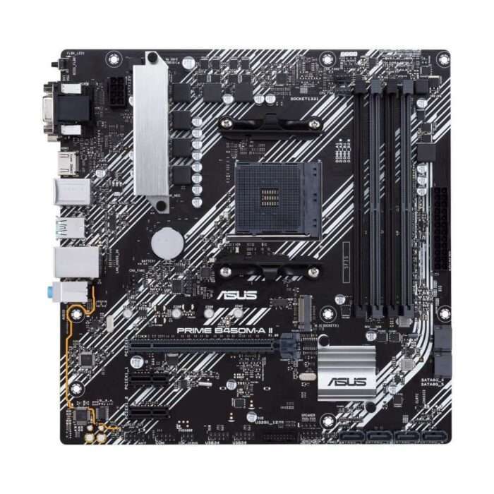 ASUS PRIME B450M-A II | Socket AM4 | AMD B450 | 4xDDR4 | Micro-ATX | Moederbord - 0