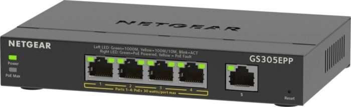 GS305EPP-100PES | 5-poorts Gigabit Smart Managed Plus PoE+ Switch | 120W PoE-vermogen | VLAN/QoS | Webbeheer - 3 GS305EPP-100PES | 5-poorts Gigabit Smart Managed Plus PoE+ Switch | 120W PoE-vermogen | VLAN/QoS | Webbeheer - 3